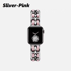 NEW Strap Chain Leather Stainless Band For Apple Watch - PS